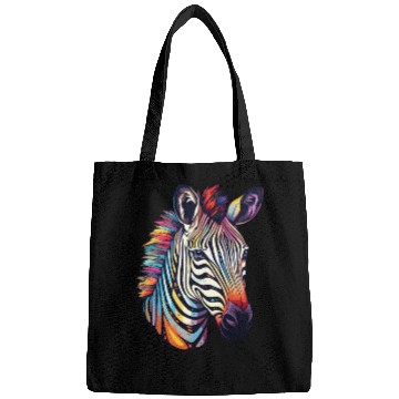 Discover Psychedelic Zebra-Inspired Watercolor Safari Bags
