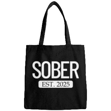 Discover Sober Est. 2025 Staying Sober Alcohol Addiction Bags