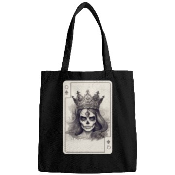 Discover Gothic Poker Card Game Creepy Queens Skull Bags