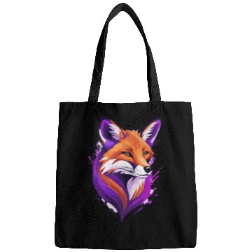 Discover fox purple yellow Bags
