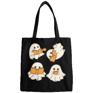 Discover Halloween teacher ghost reading Bags