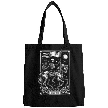 Discover Death Tarot Card Horror Design Bags