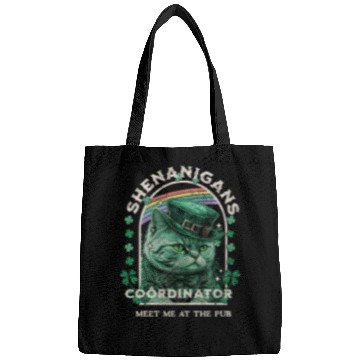 Discover Funny Irish Beer Loving Cat Bags