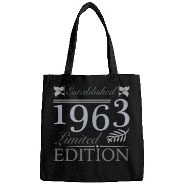 Discover Established 1963 60th Birthday Bags