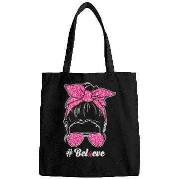 Discover Breast Cancer Awareness Messy Bun Bags
