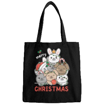 Discover Bunny Christmas Tree Merry Christmas Bags