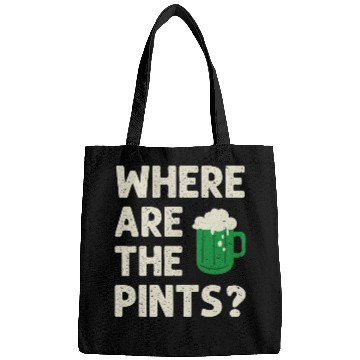 Discover Where Are The Pints St Patricks Day Irish Ireland Bags