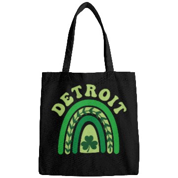 Discover Detroit Michigan Irish Shamrock Kawaii Rainbo St Bags