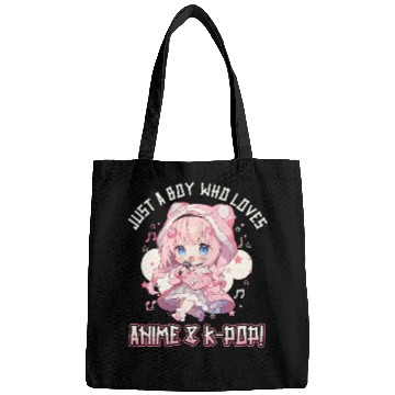 Discover Just a Boy who loves Anime and K-Pop Bags