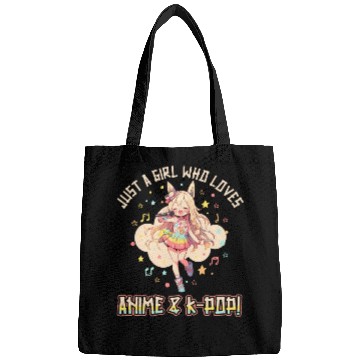 Discover Just a Girl who loves Anime and K-Pop Bags