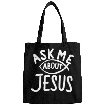 Discover Ask Me About Jesus Christian Bags