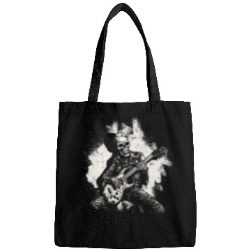 Discover Halloween Skeleton Playing Guitar - Music Bags