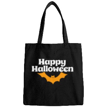 Discover Bat Graphic Happy Halloween Bags