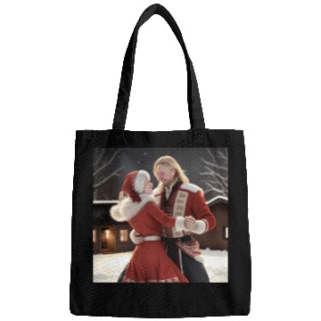 Discover Couple Dancing Outside in the Winter Bags