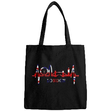 Discover London Skyline Heartbeat England Fan Lover UK Gift Bags