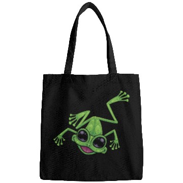 Discover Happy Green Tree Frog Bags