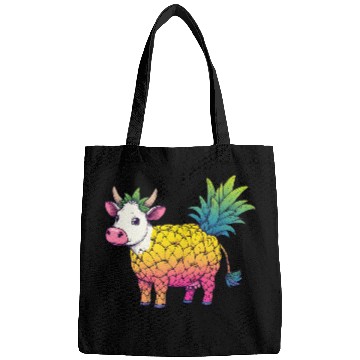 Discover Cow in pineapple costume - Fruity joy Bags