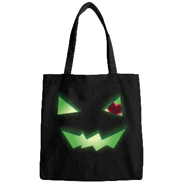 Discover Glowing Green See-Through Jack-O-Lantern w/ Heart Bags