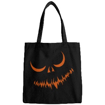 Discover Creepy Jack o Lantern Carved Halloween Pumpkin Bags