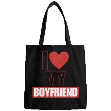 Discover i love my boyfriend Bags