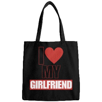 Discover i love my girlfriend Bags