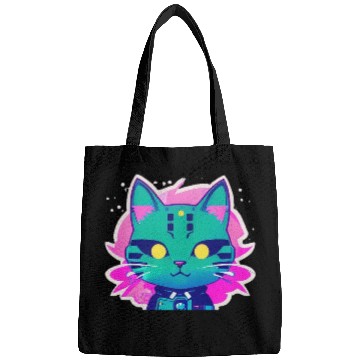 Discover Cyber Punk Kitty Bags
