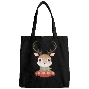 Discover cute chic deer with Christmas sweater Bags