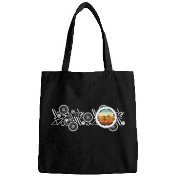 Discover Bicycle Cycling Cyclist Bike Elements Retro Bags
