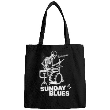 Discover Sunday Blues - White Ink Bags