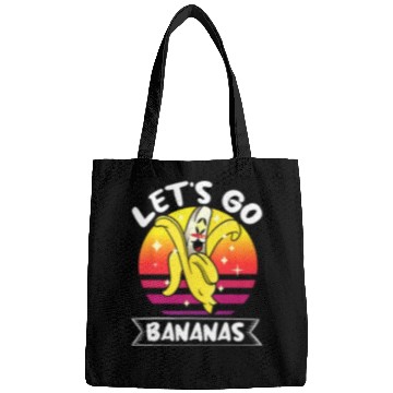 Discover Let's Go Bananas Fruit Lover Funny Banana Bags