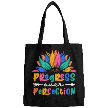 Discover Progress Over Perfection Back To School Teacher Bags