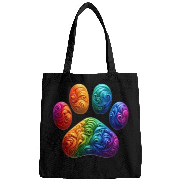Discover Colorful Paw Prints Edition Bags