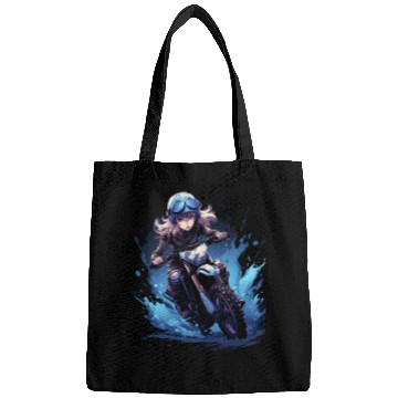 Discover Dirt Bike Anime Girl Ice Racing Motorcycle Ice Bags