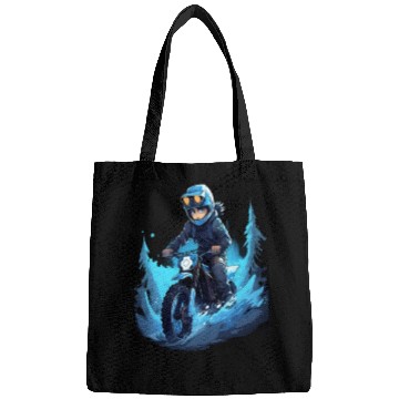 Discover Dirt Bike Anime Ice Racing Motorcycle Ice Racer Bags