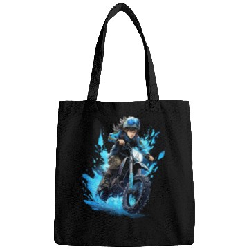 Discover Dirt Bike Anime Ice Racing Motorcycle Ice Racer Bags