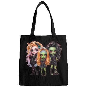 Discover Gothic Trio: Green-Skinned Beauties Bags