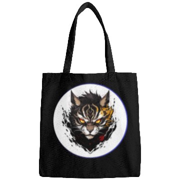 Discover Fierce Tiger Anime Bags