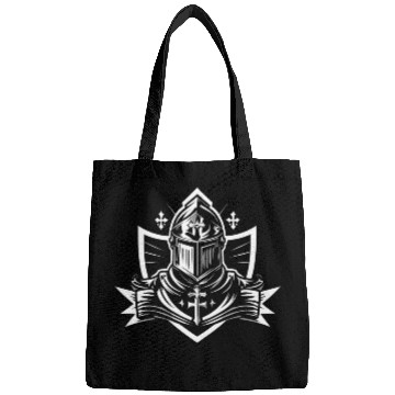 Discover Templar Knight: Crusader Art Graphic Bags