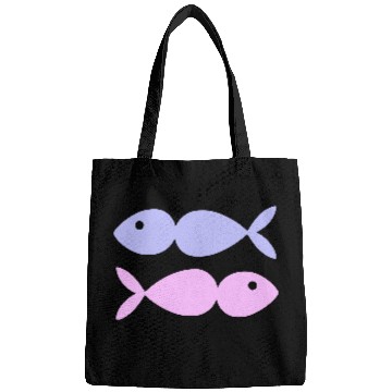 Discover Fish Design Vector Two Colors Bags