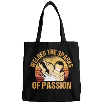 Discover Welder Sparks Passion Retro Metal Processing Bags