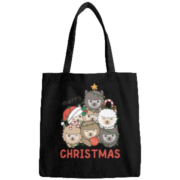 Discover Alpaca Christmas Tree Merry Christmas Bags