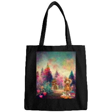 Discover "Enchanted Dreams - Psychedelic Autumn Forest" Bags
