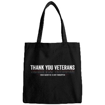 Discover Thank You Veterans! Thank You For Your Service Bags