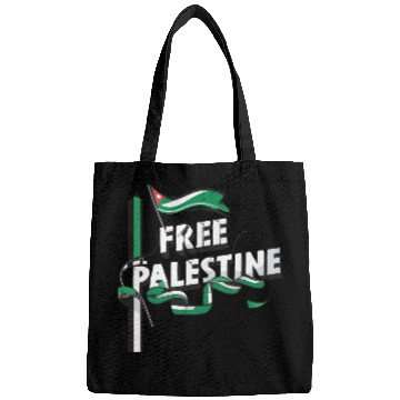 Discover I Love Free Palestine Flag Save Gaza Bags