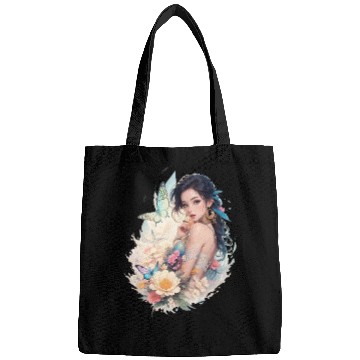 Discover lady flower butterfly Bags