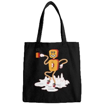 Discover Tea Robot On The Moon Bags