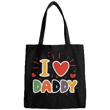 Discover I Love My Daddy Best Dad Ever Father's Cool Kids Bags