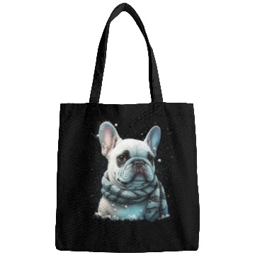 Discover French Bulldog | Winter Snow Christmas Cute Bags