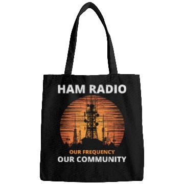Discover Ham Radio Tower Sunrise Uniting Our Frequency Bags