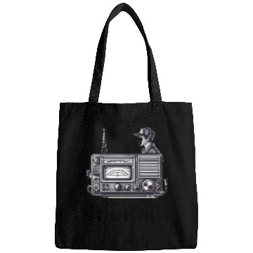 Discover Vintage Ham Radio Operator Funny Bags